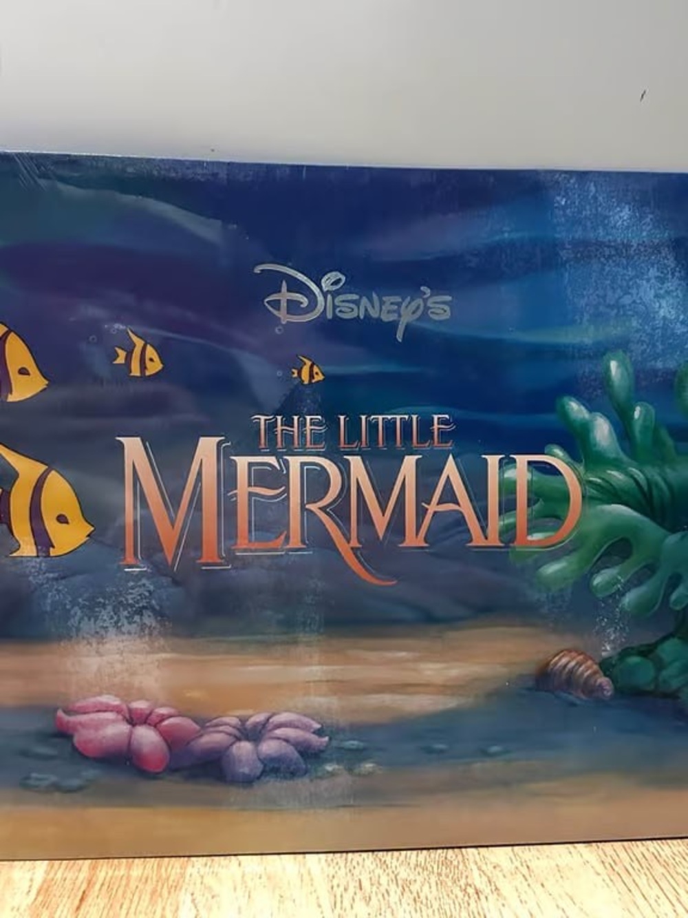 Disney The Little Mermaid Wall Art - Blue, Aqua & Coral Ocean Scene